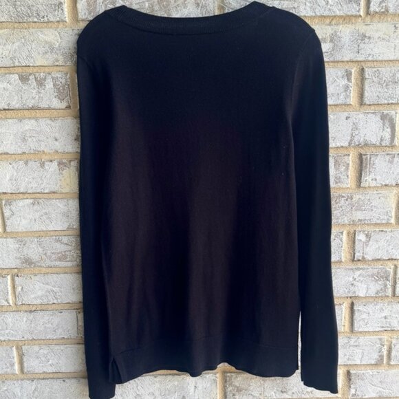 LOFT Long Sleeve Animal Leopard Print Crew Neck Pullover Sweater Women's Size M - Picture 3 of 7